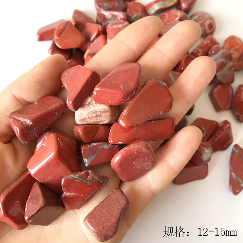 

Wholesale 100g 4 Size Natural Red Jasper Crystal Tumbled Stone Gemstone Mineral Chip Quartz Crystals Natural Stones