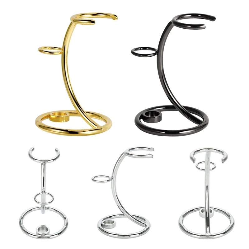 Мужской держатель для инструментов бритья 2 в 1 серебристая/черная/Золотая