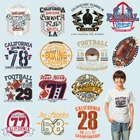 Модные трендовые простые буквы, зернистость на ткани, сделай сам, рукоделие, производители, теплопередача, ПВХ патч, наклейки с буквами