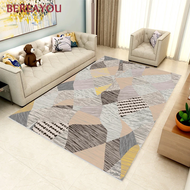 Прямоугольный ковер Геометрический стиль нескользящий и ковры для дома гостиной