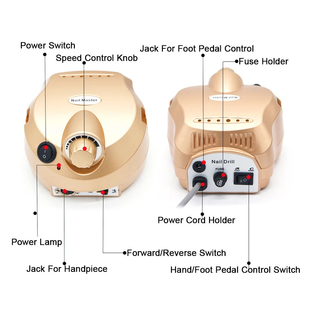 Аппарат для маникюра электрический аппарат профессионального с фрезами