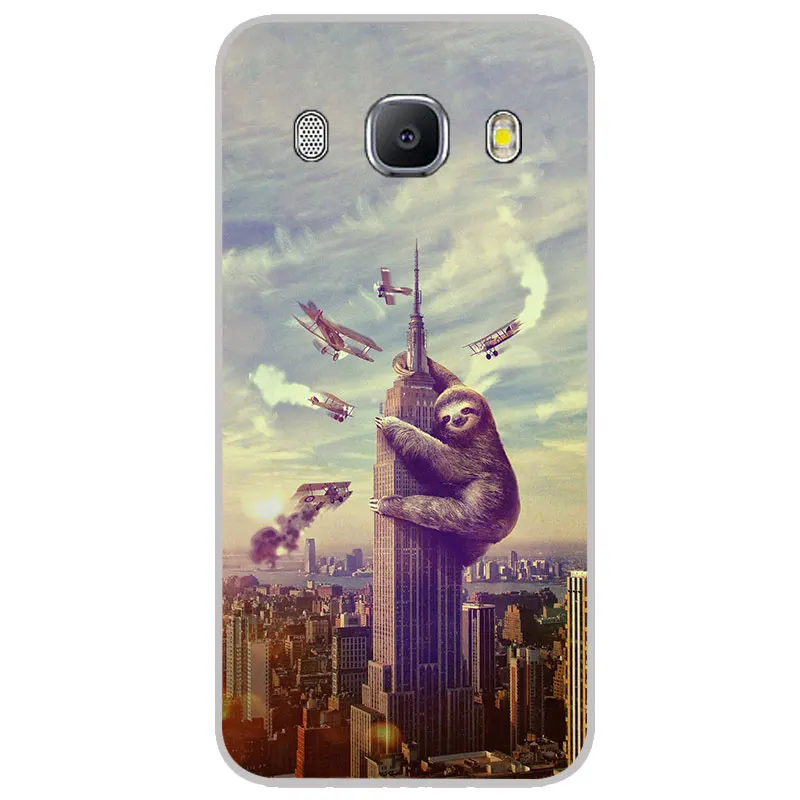 cute lazy sloth Matte Silicone Cases For Samsung galaxy J2 J4 Core J6 Plus J7 Prime Duo Max TPU Phone Case Silicon back Cover |