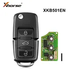 Универсальный пульт дистанционного управления для ключей Xhorse XKB501EN, 10 шт., VVDI, тип B5, стиль 3 плата кнопок, мини-ключ, инструмент для ключей V-W B5, типа VVDI
