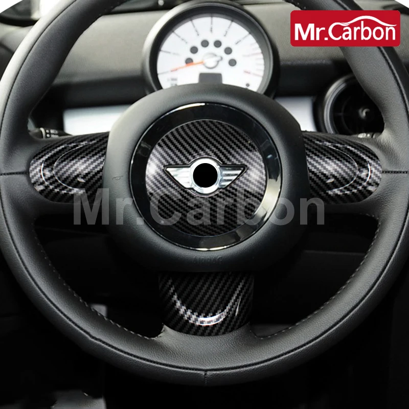 

Car Steering Wheel Protective Cover Warning Light Decorative Ring For BMW MINI R55 R56 R57 R58 R59 R60 R61 Interior Accessories