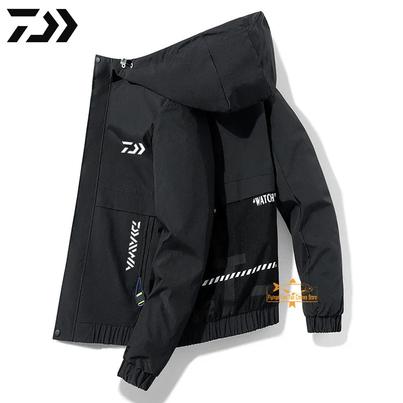 

2021 DAIWA Рыболовная одежда, осенняя Спортивная рыболовная куртка для улицы, Мужская ветрозащитная куртка для отдыха и велоспорта, повседневна...