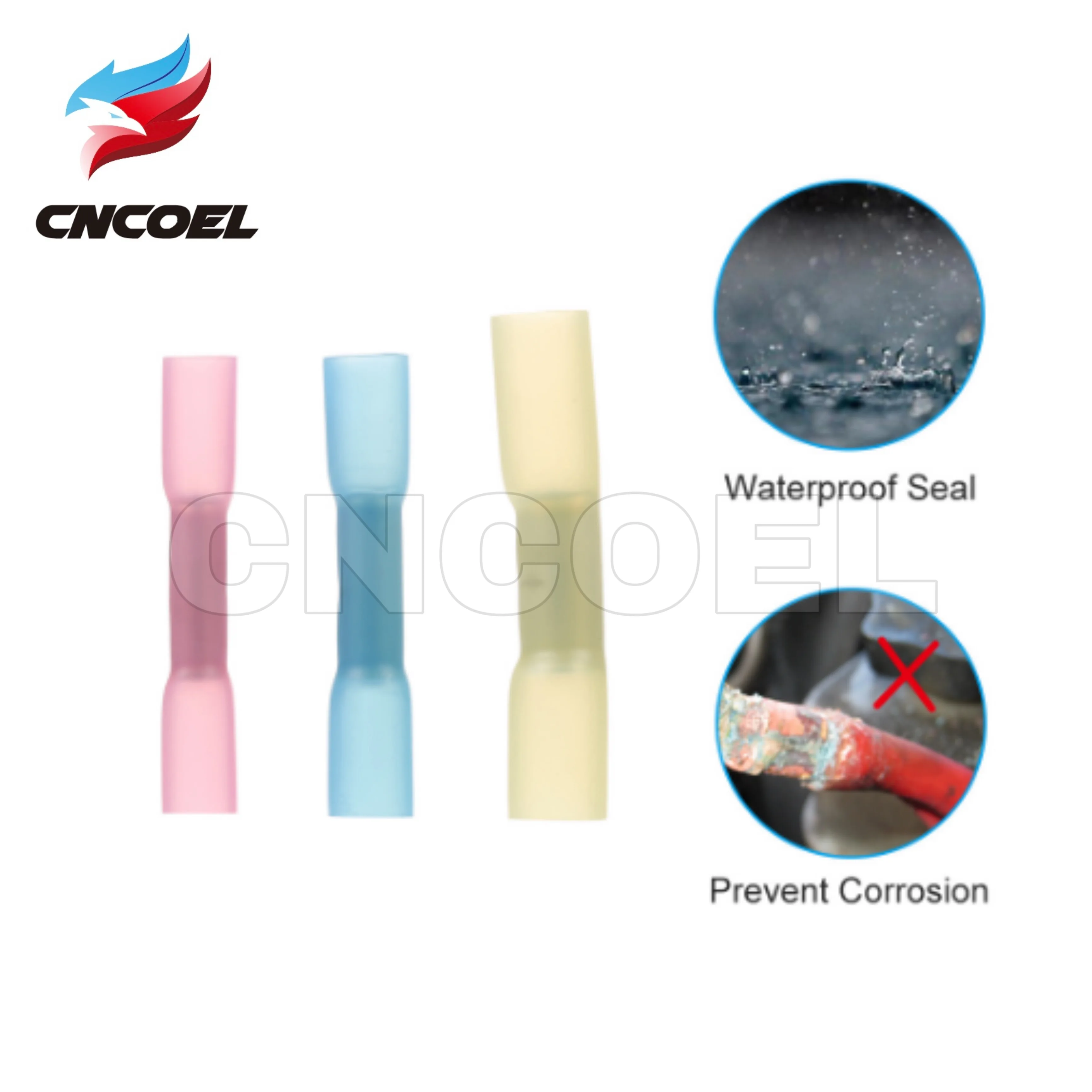 20 шт. водонепроницаемый Изолированный термоусадочный стыковой соединитель