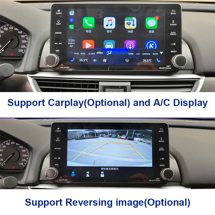 Car radio Android multimedia player For Honda Accord 2018~2019 touch screen GPS Navigation Support Carplay Bluetooth | Автомобили и