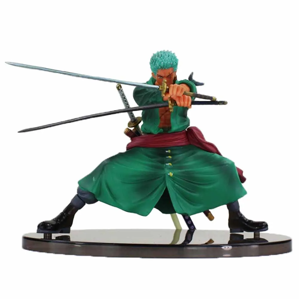 

Тройной нож с привидениями из аниме Ronoa Zoro Ver. Экшн-фигурка из ПВХ Sauron, Коллекционная модель, игрушка для детей, подарок на день рождения