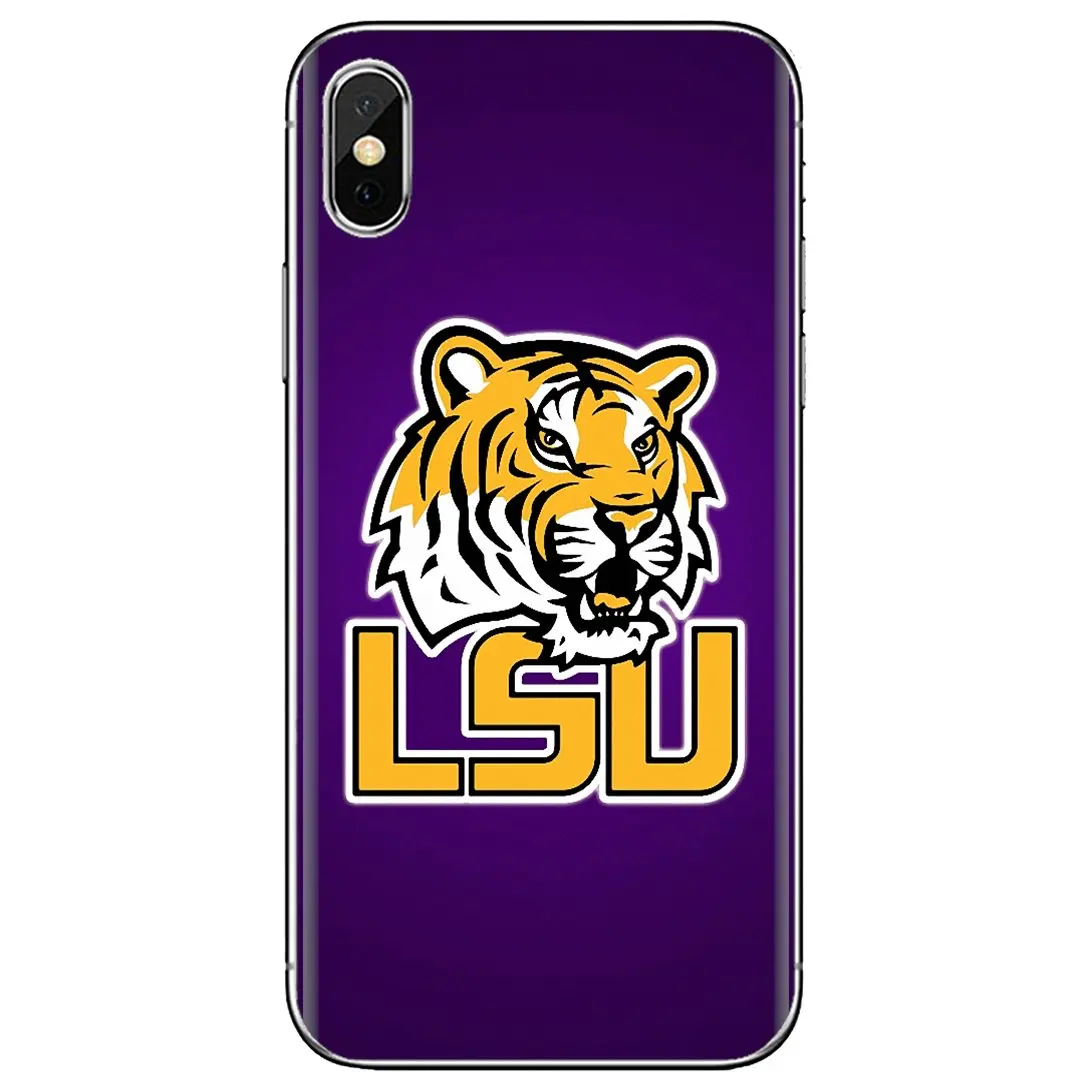 Силиконовый чехол для Huawei P30 P40 P20 P7 P8 P9 P10 Lite Plus Pro 2015 2016 2017 Mini Team-Logo-C-LSU-Tigers-футбол |