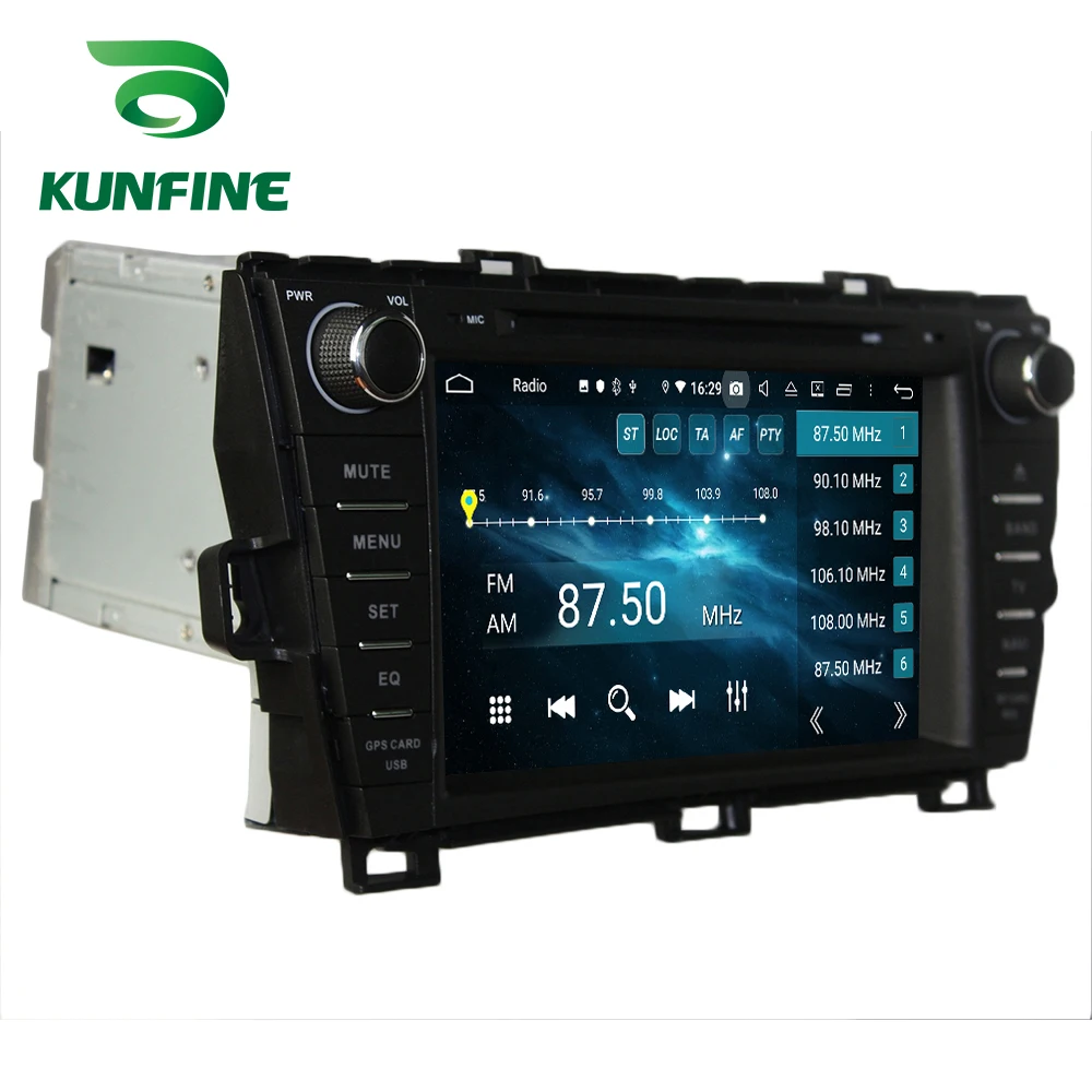 Android 9.0 Octa Core 4GB RAM 64GB Rom Car DVD GPS Multimedia Player Stereo for Toyota PRIUS 2009-2014 right Radio WIFI | Автомобили и