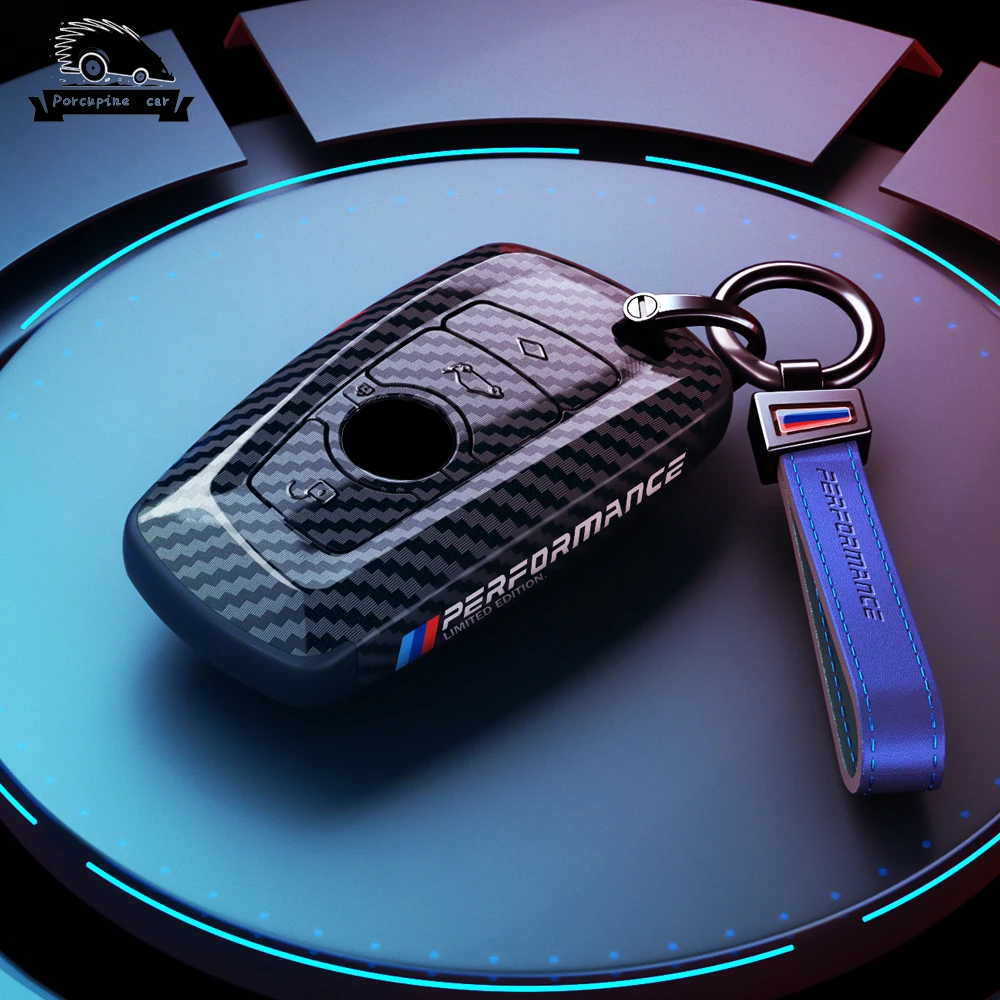 Новинка автомобильный смарт-брелок из углеродного волокна чехол для ключа BMW 3 4 5