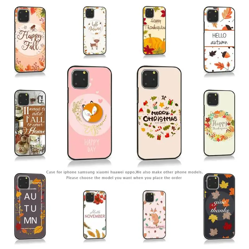 

Cool autumn Smart Phone Case for iPhone 11 12 pro XS MAX 8 7 6 6S Plus X 5S SE 2020 XR Soft silicone