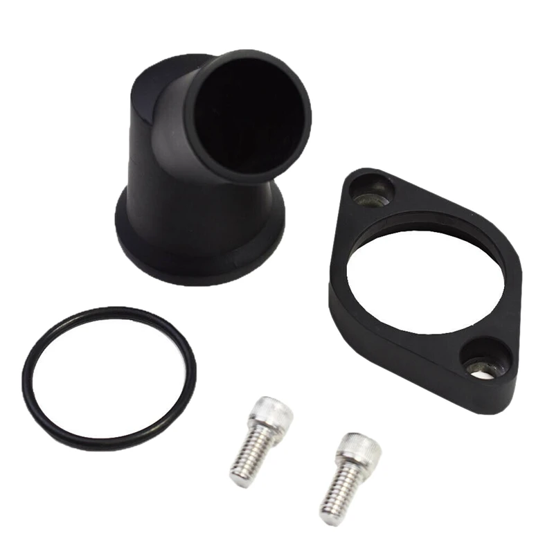 SBC BBC алюминий 45 ° поворотный водный вырез подходит SB BB для Chevy 327 350 454 396|Водяные