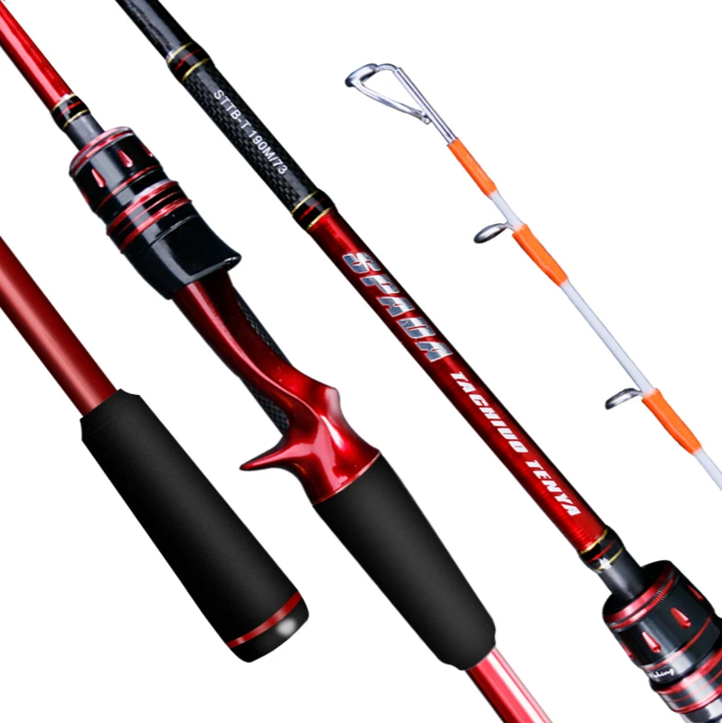 PURELURE Spin Casting Rod Sea Fishing Rod Lure rod Use Bait Casting Reel Set High Carbon 1.9m Surf Casting Rod enlarge