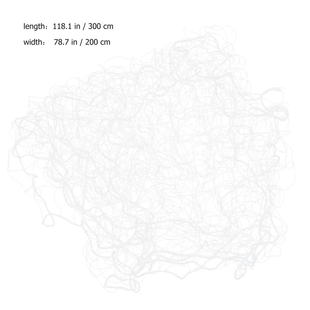 

5 Persons Football Soccer Goal Post Net Sturdy Replacement Soccer Net Sports Training Net for Outdoor (White, x 2m)