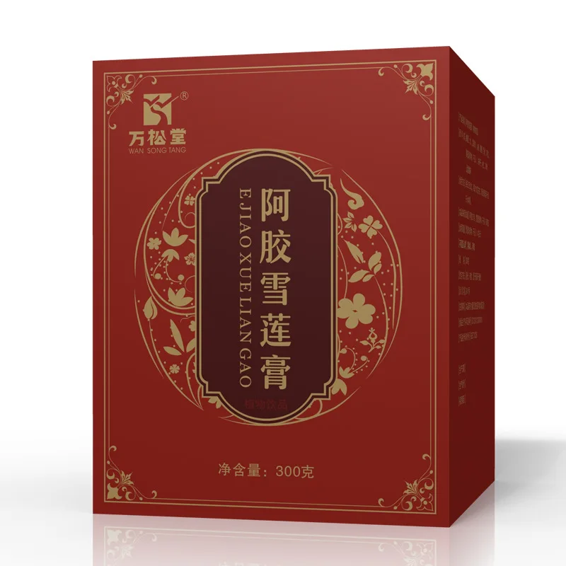 

Wansongtang Ejiao Xuelian Cream 300G Per Bottle Factory Direct Sales 2 Bottles of Ejiao Xuelian Peach Kernel Vitality Cream Zi