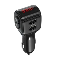 car bluetooth 5 0 fm transmitter wireless handsfree audio receiver auto mp3 player 2 1a dual usb fast charger car accessories