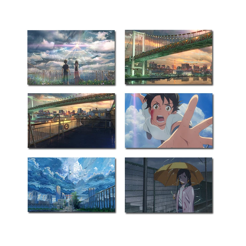 

Love Anime Movie Weather Child Street Scenery Protagonist Canvas Painting Poster Wall Picture Bedroom Home Decoration