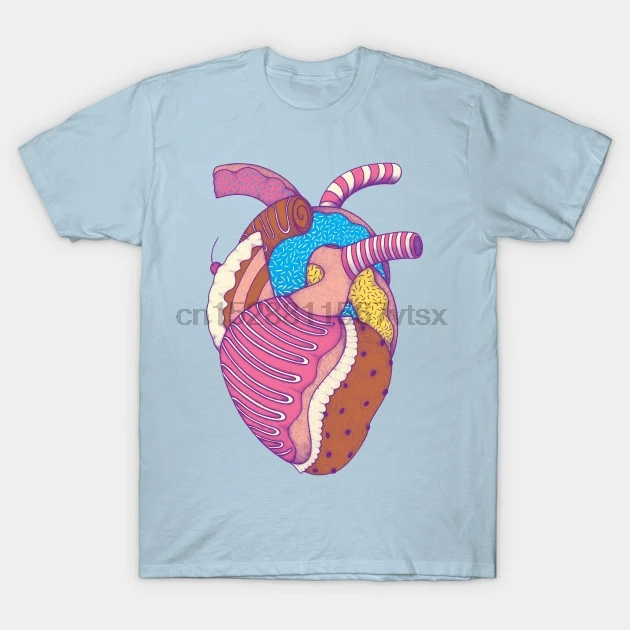 Men t shirt Short sleeve Sweet Heart Pop Culture T Shirt Women tee tops|Мужские футболки| |