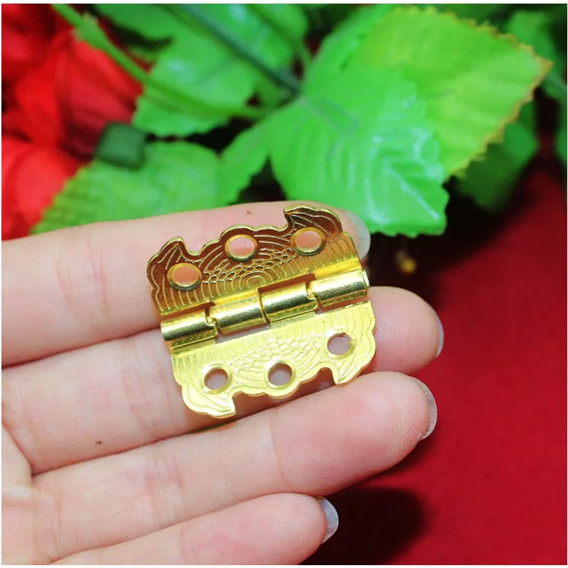 12 шт. 29x27 мм Золотая Бабочка металлическая дверь шкафа петля для чемодана 6