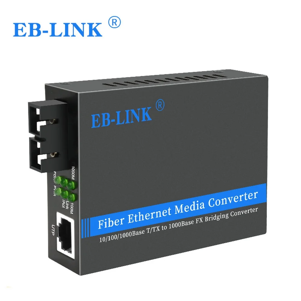 Конвертер оптического волокна 1000 Мбит/с многорежимный дуплексный SC порт в RJ45