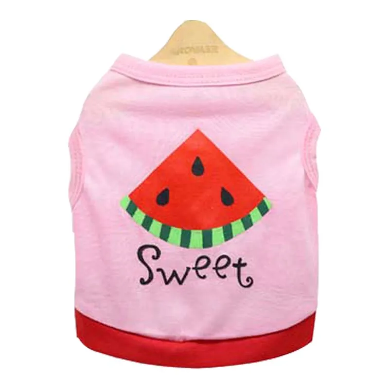 Летняя одежда для собак хлопковый жилет щенков чихуахуа маленького и среднего