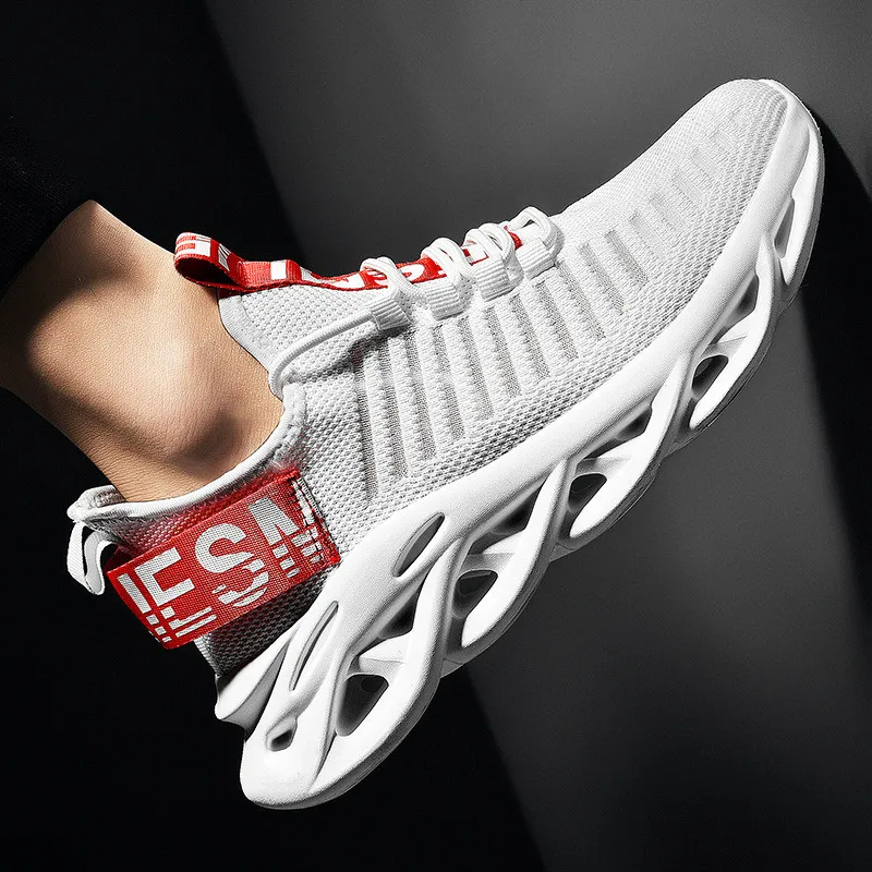 

Весенние мужские кроссовки 2020, дышащие повседневные кроссовки с вязаным верхом, летние мужские кроссовки с амортизацией, модные кроссовки ...