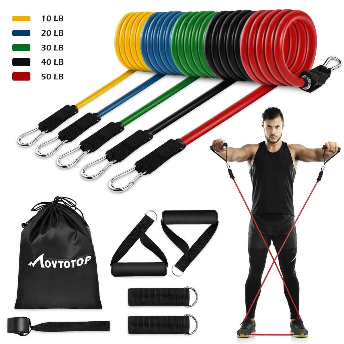 11 шт. Набор резинок сопротивления Тренировка мышц набор для тренировки фитнес