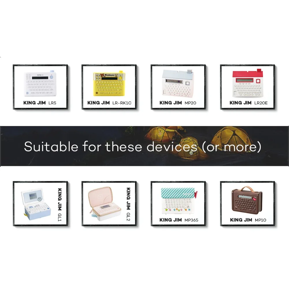 Красный цвет Васи лента для KingJim LR5C MP20 LR-RK1C стикер этикетки Мини Милая 15 мм * 4 м TEPRA