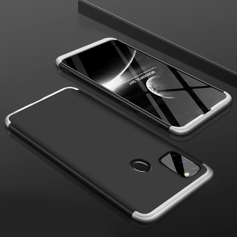 Sliver Black Silver GKK Роскошный чехол для samsung M30s чехол 3 в 1 полная защита противоударный Матовый Жесткий чехол для samsung Galaxy M30s Coque Fundas - Цвет: Sliver Black Silver