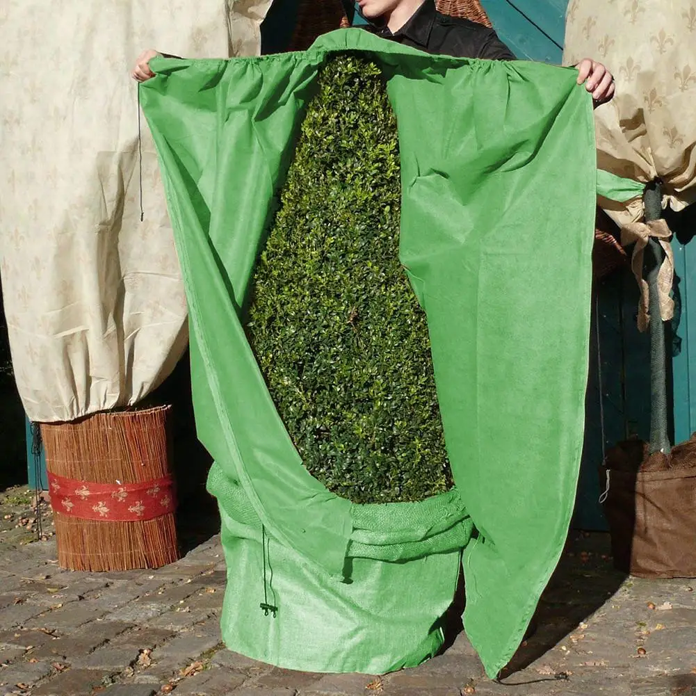 Winter Plant Protection Bag with Double Zipper – Frost Protection for Trees, Shrubs, and Vegetables – Outdoor Garden Cover, Shrub Winter Wrap image 2