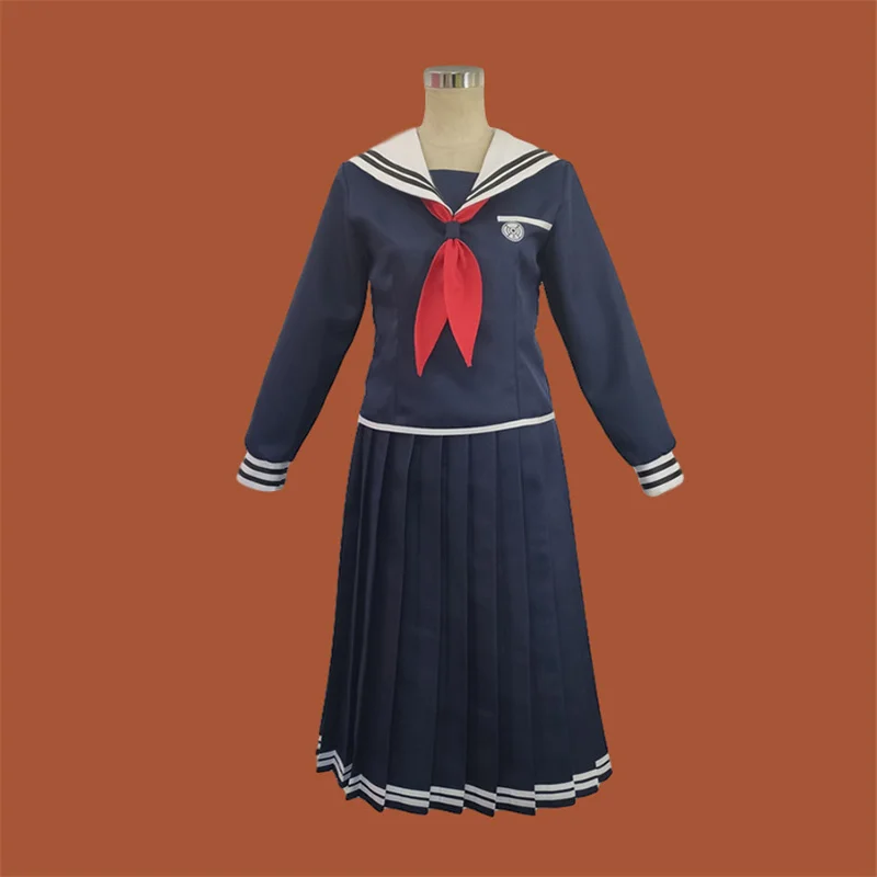 

Anime Danganronpa Cosplay Toko Fukawa Costume Dangan-Ronpa Cos Halloween Party Costume Adult Sailor Suit Tops Skirt Sets