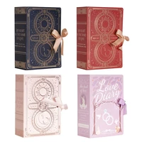 102050pcs magic book gift box bronzing wedding candy cake cookies packaging box christmas birthday party favours decoration