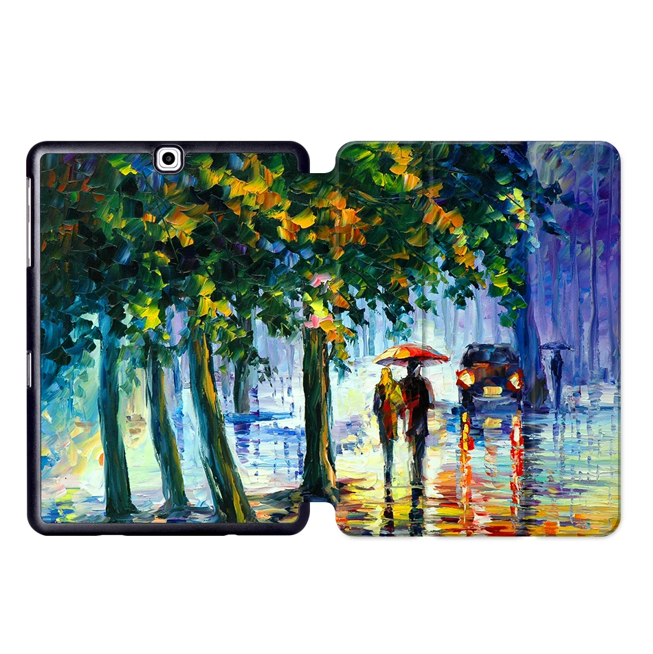 SS01 MTT чехол для планшета с масляным рисунком для samsung Galaxy S2 9,7 ''SM-T810 T813 T815 T819 складной магнитный защитный чехол из искусственной кожи с подставкой - Цвет: SS01