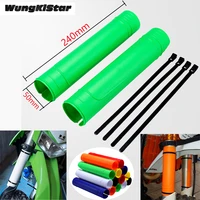 motorcycle upper fork guard protector universal plastic front fork shock absorber guards upper fork tubes protection dust cover