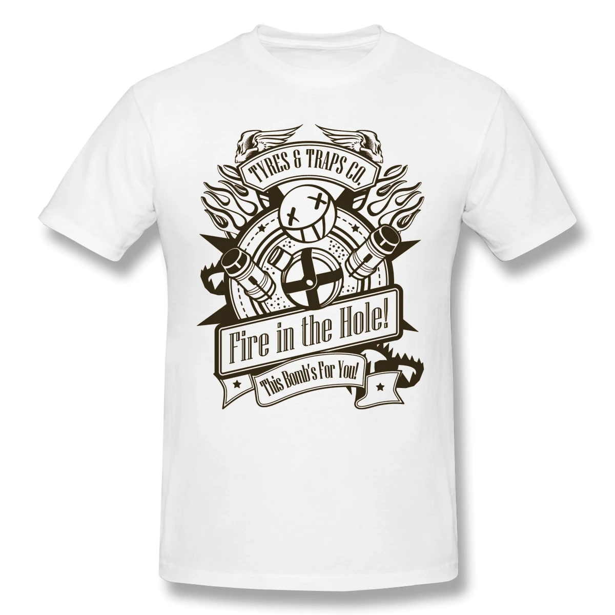 Мужские футболки с надписями Забавные топы из чистого хлопка дырками Футболка