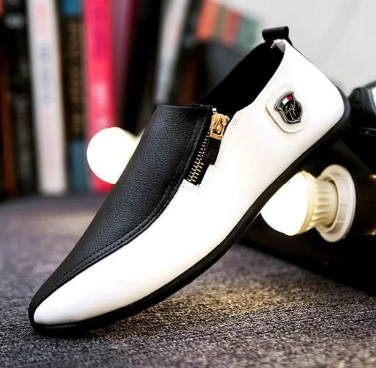 

Men Loafers New Leather Shoes Men Casual Shoes Breathable Sneakers Men Driving Shoes Comfort Flats Plus Size