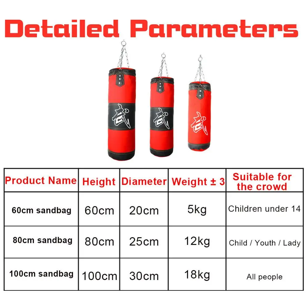 

Top 4PCS Set Hollow Three-Layer Sanda Boxing Punching Bag Hanging Accessories Red Hanging Hollow Sandbag Taekwondo Tumbler Home