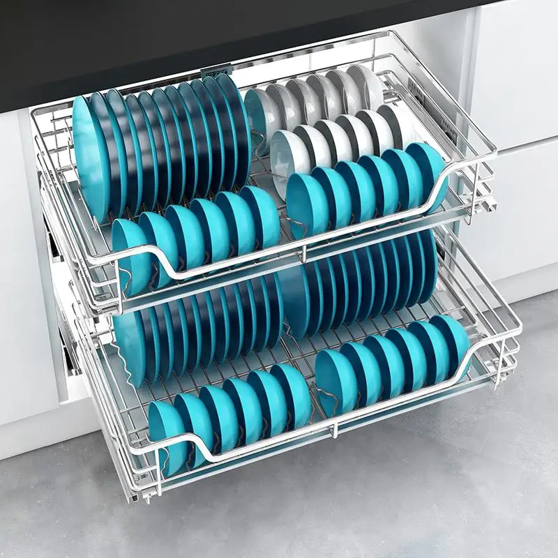 Para Organizar шкаф Pantries Cestas Corredera из нержавеющей стали Cocina Cozinha кухня корзина для