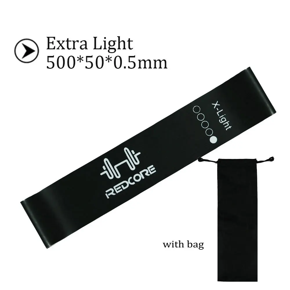 X-Light with bag 5 уровневые Эспандеры для йоги, 15-45 фунтов, для фитнеса, пилатеса, кроссфита, тренировки, тянущаяся веревка, 0,35 мм-1,1 мм, резиновая петля для спортзала и тренировок - Цвет: X-Light with bag