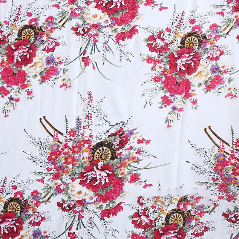 YOMDID китайский стиль хлопок лен ткань с цветочным принтом сделай сам одежда