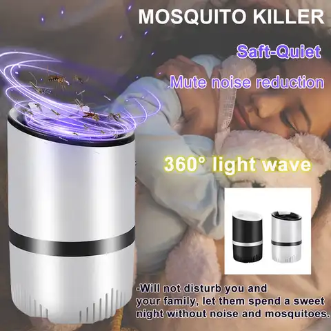 365N.m волна инсектицидная лампа светильник с питанием от USB электрическая ловушка для комаров, лампа Led мухобойка Приманки Ловушка репелленты...