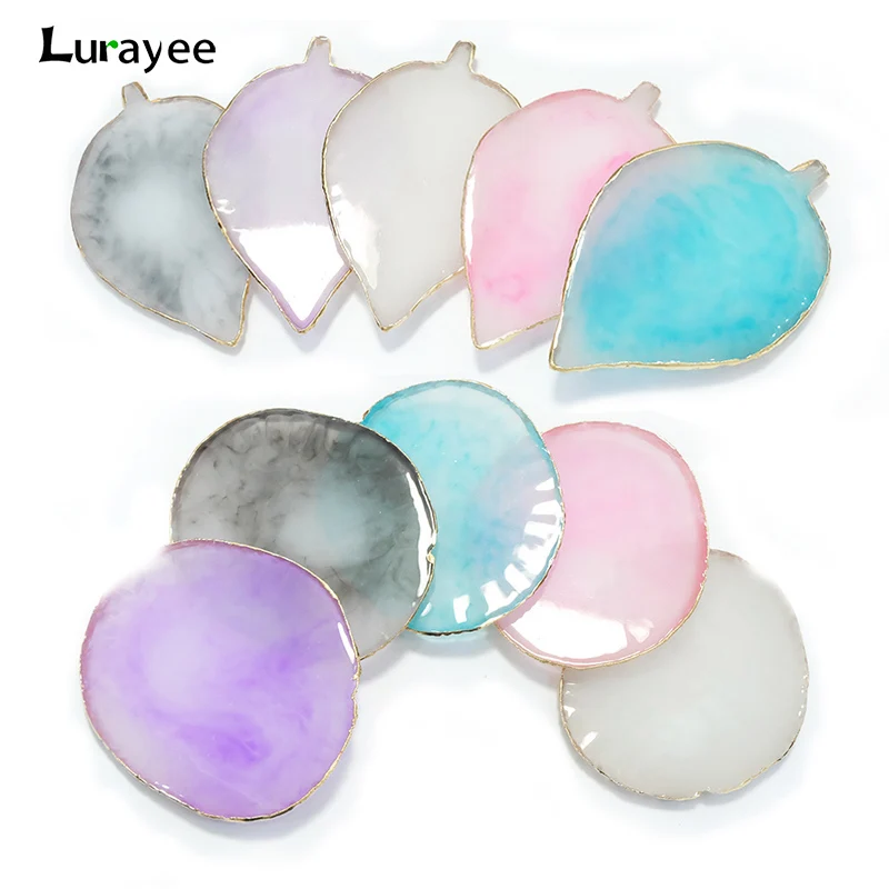 Палетка из смолы и камня Lurayee, палитра для смешивания гель-лака для ногтей, пластина для рисования, дисплей для дизайна ногтей Палетка из смолы и камня Lurayee, палитра для смешивания гель-лака для ногтей, пластина для рисования, дисплей для дизайна ногтей