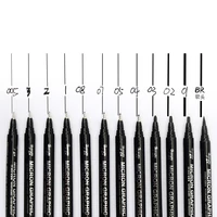 12pcsset waterproof sketch pigment fine liner pen drawing needle pen professional art marker micron pen school art supplies
