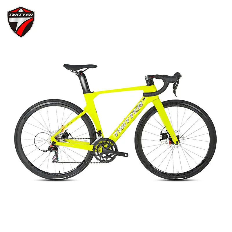 

TWITTER R10 RS-24speed hydraulic disc brake ultra-light cross-country inner wiring 700C bicicleta carbon road bike gravel bike
