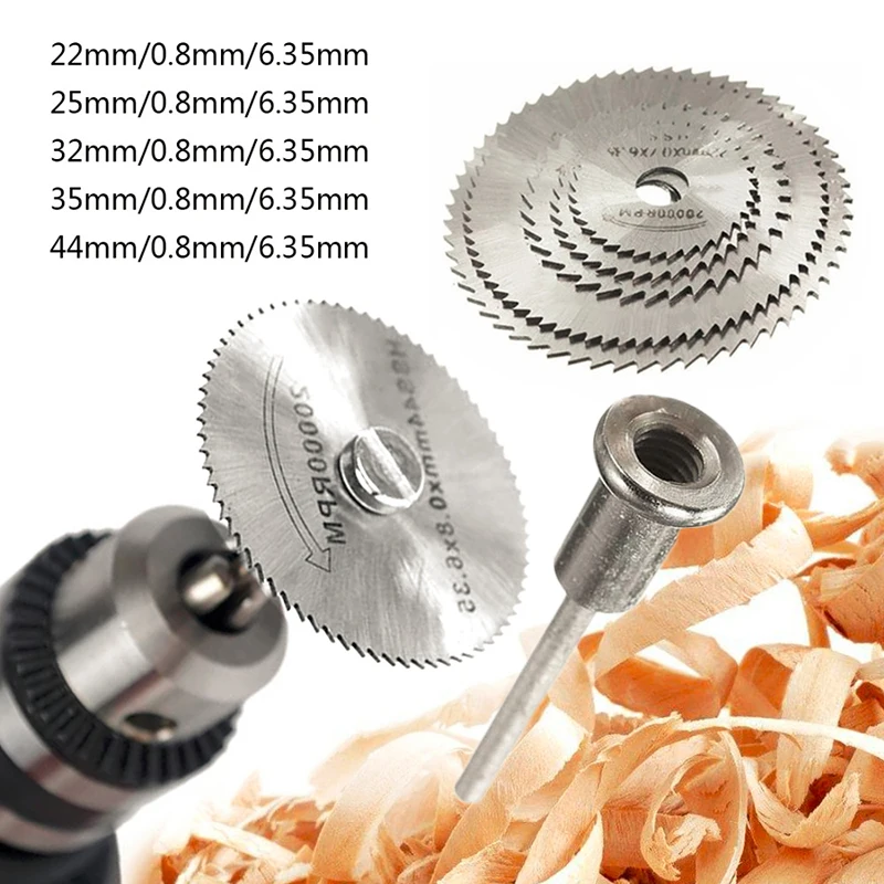 

High speed steel Saw cutters Power Tool Parts 6pcs HSS Circular Rotary