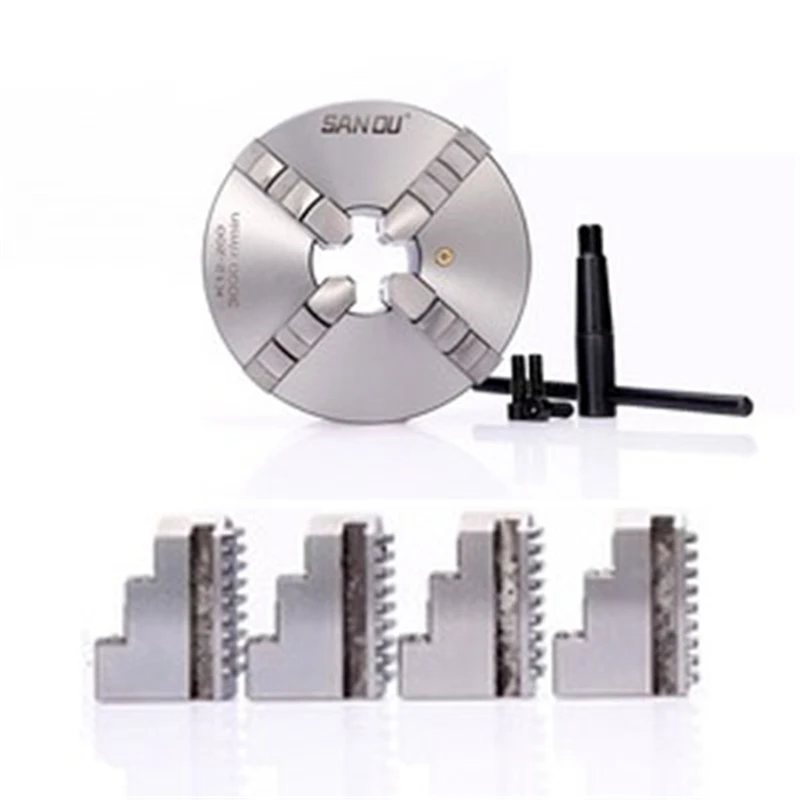 Реверсивный независимый 4 кулачковый токарный патрон 80 мм 100 125 160 ЧПУ