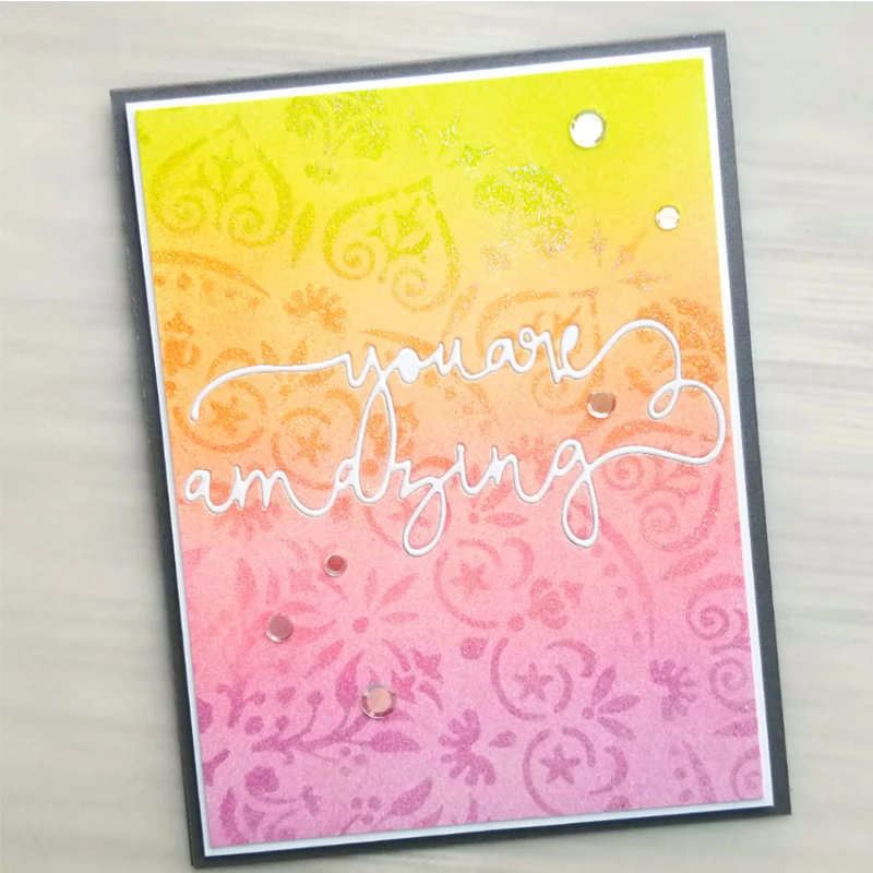 You Are удивительный металлический вырубные штампы фраза вырубки для изготовления