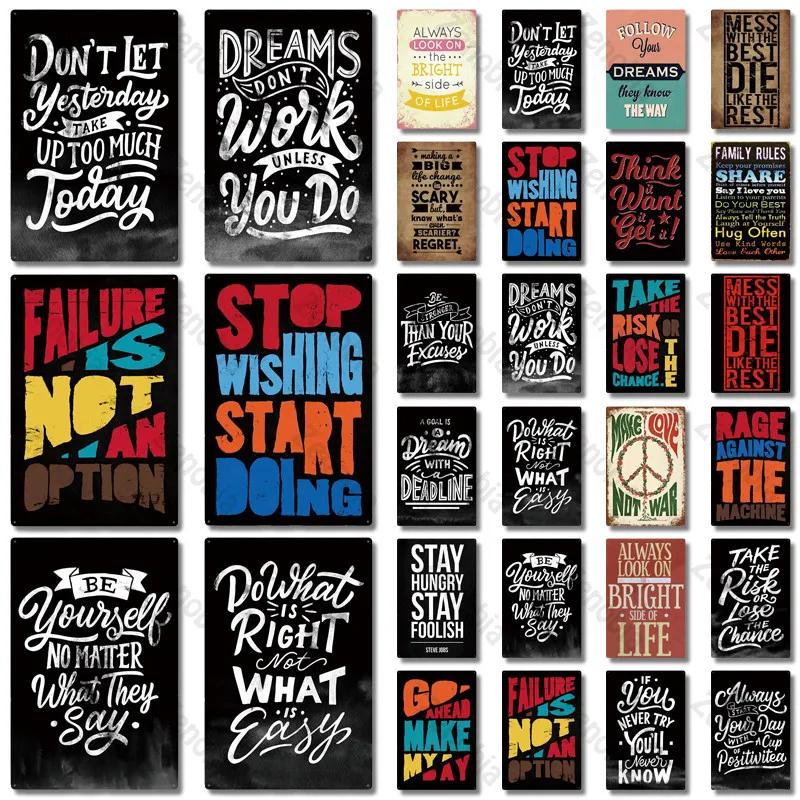 

Цитата, Искусственный металлический винтажный металлический знак, домашний декор, декоративный металлический постер, Настенный декор