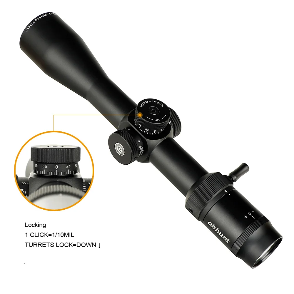 Ohhunt Guardian 4-16X44 FFP охотничий прицел стеклянная гравированная сетка боковой